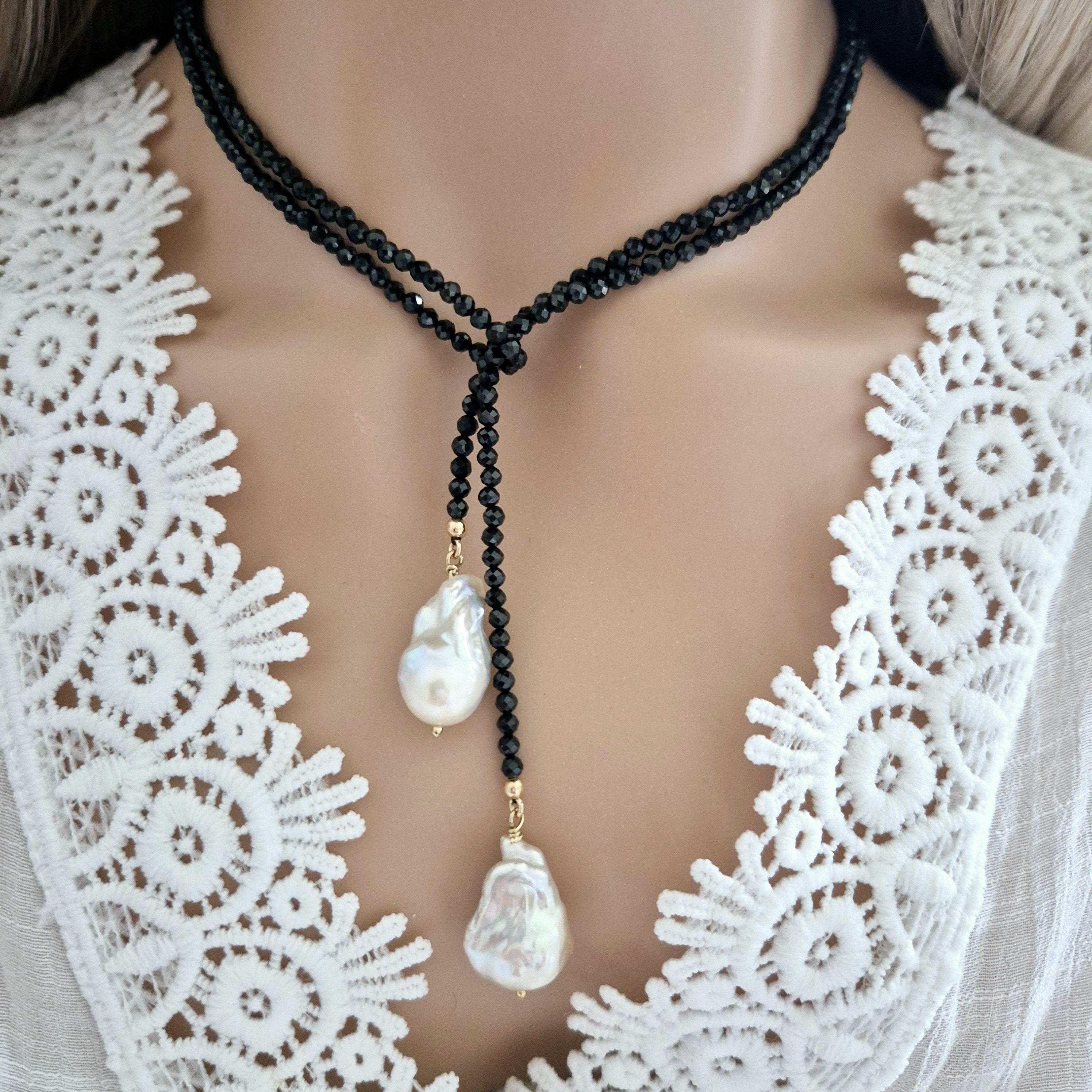 ネックレス・ペンダント LOVE ME MONSTER Baroque Pearl Sheer Ribbon Necklace MUSINSA | LOVE ME MONSTER Love Ribbon Pearl Necklace