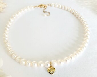 Collar Mujer Perlas Agua Dulce Oro 18 Q | Meses Sin Interés