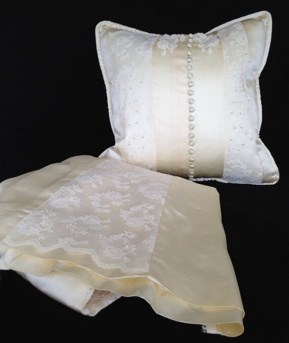 Custom Pillows What To Do With Old Wedding Dress Repurpose Etsy