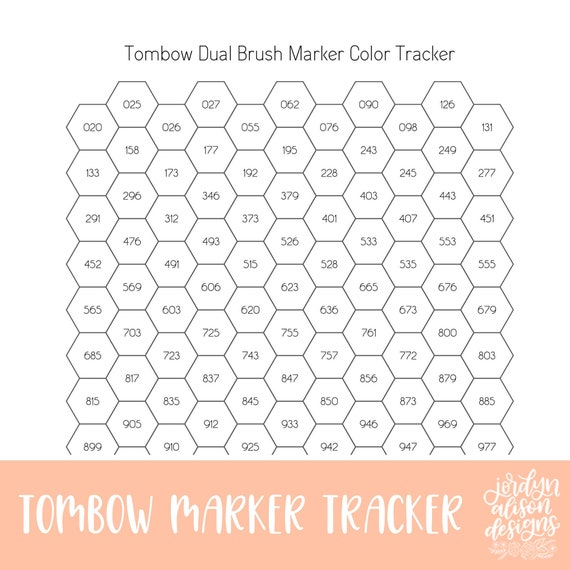 tombow 108 color tracker