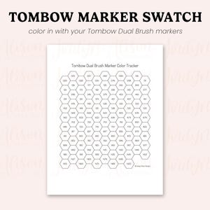トンボ デュアルブラシマーカートラッカー、全108種類のマーカーと手書きレタリングトラッカーを含むアップデート