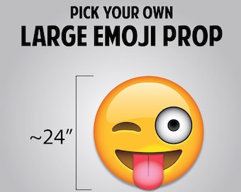 Pick Your Own - Large Emoji Prop - ~2 Ft. in size! - Great for Parties, Birthdays, Weddings, Corporate Events