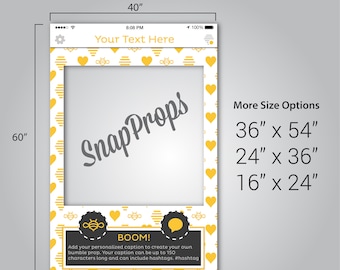 Personalized Connected' Style Photo Prop Frame - DIGITAL FILE - Valentines Day, Anniversary, Wedding