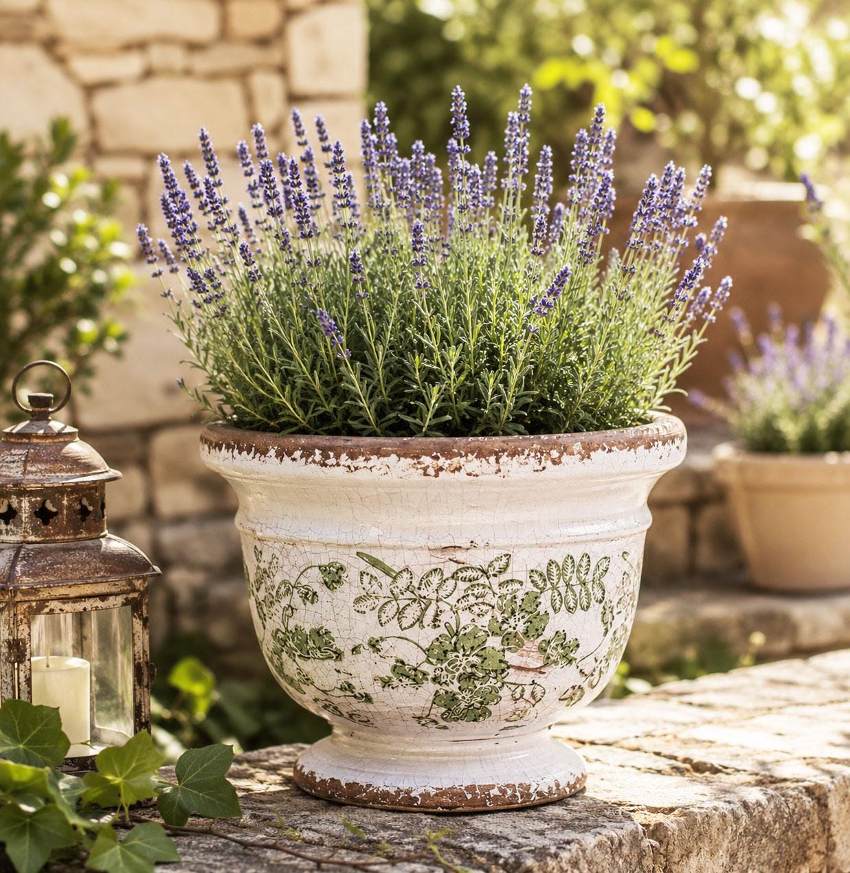 große windlichter für den garten Windlicht mit Blumenmotiv – Rost Windlicht Ø 18 / 20 cm Eurobox
