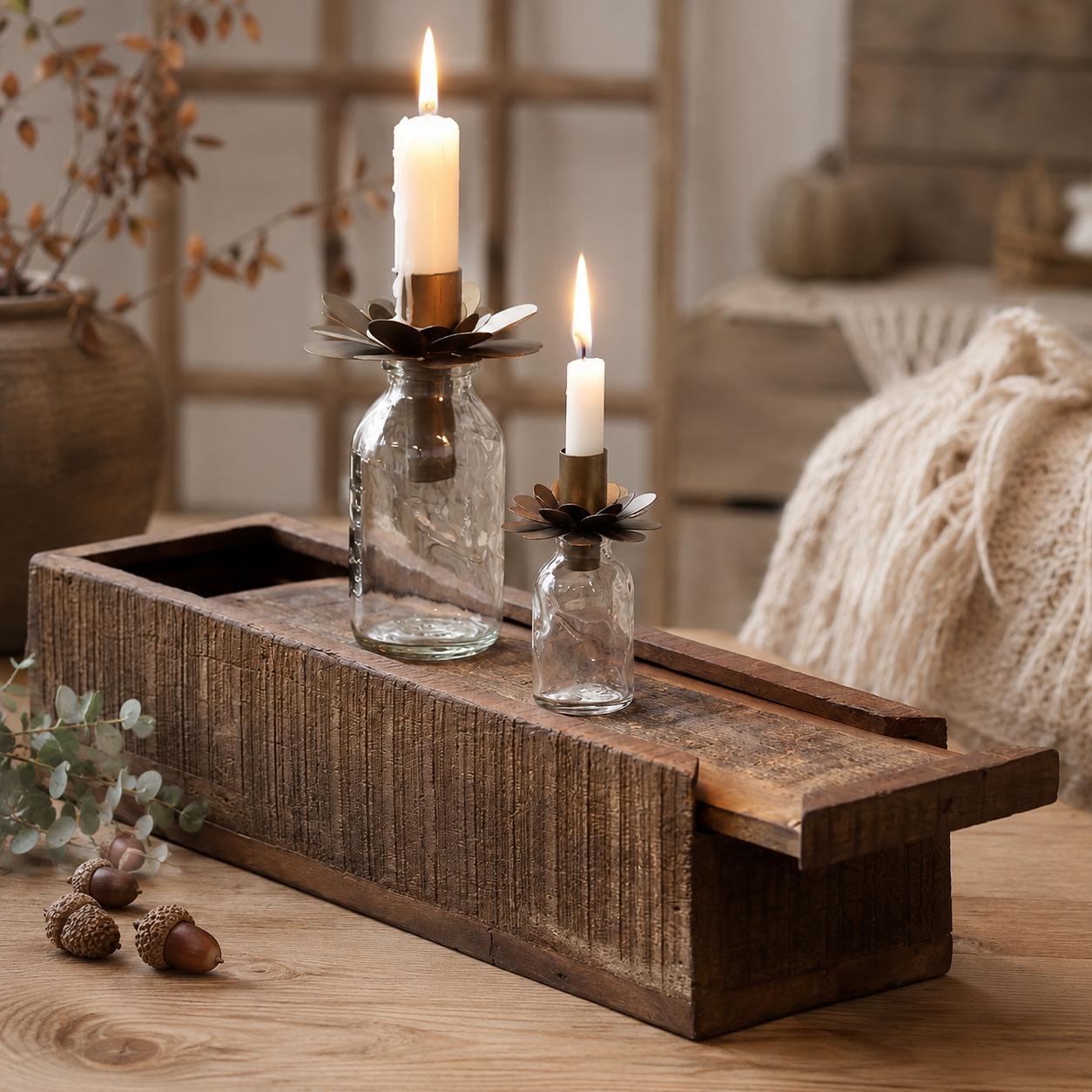 Shabby chic kerzenhalter