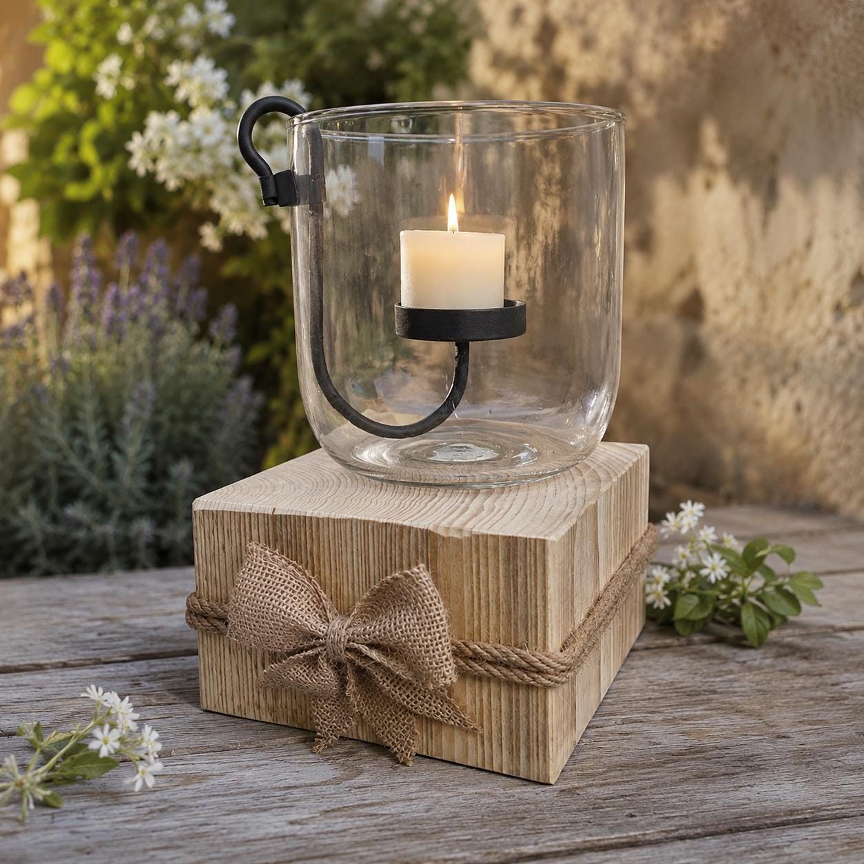Wandkerzenhalter aus holz