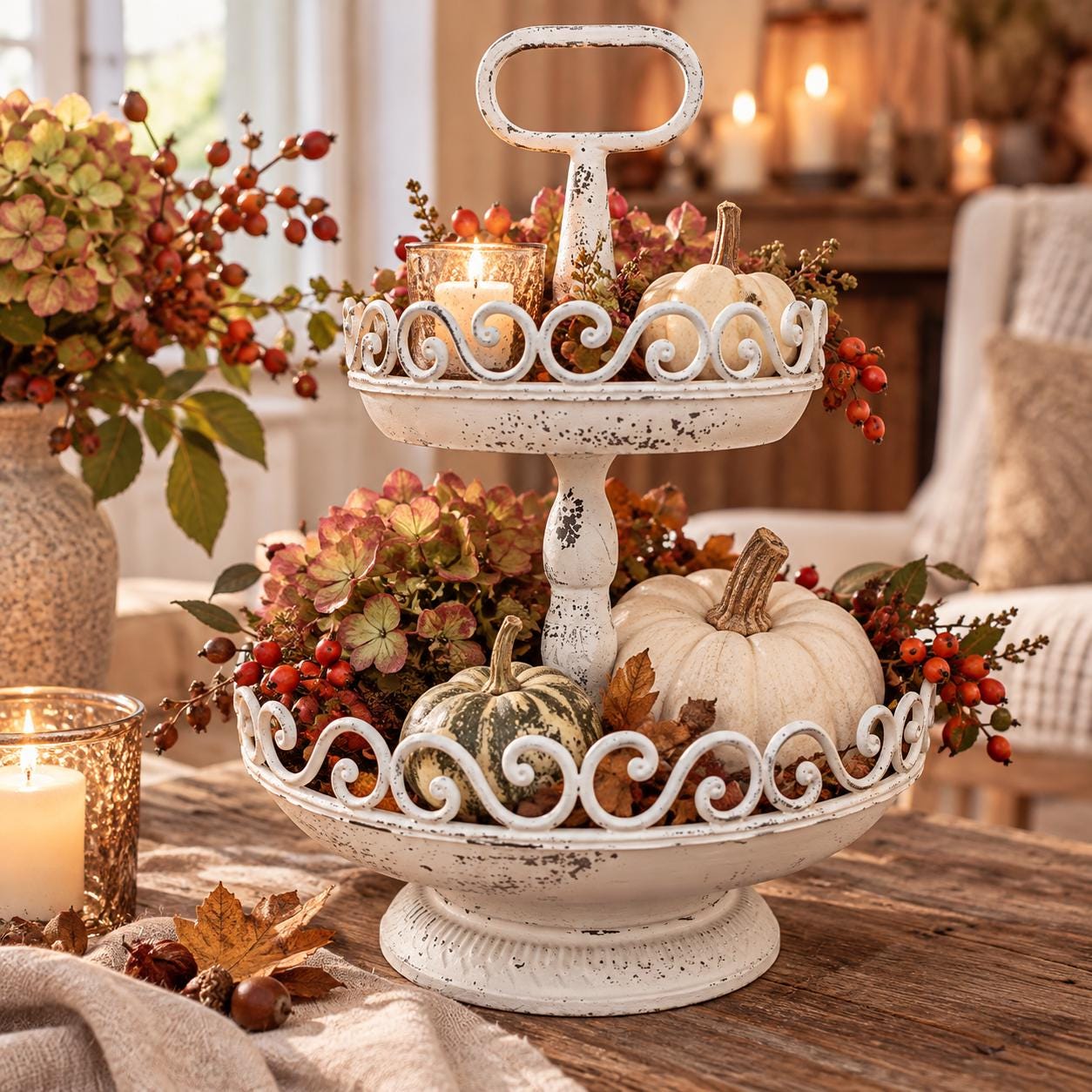 Etagere shabby landhaus deko vintage