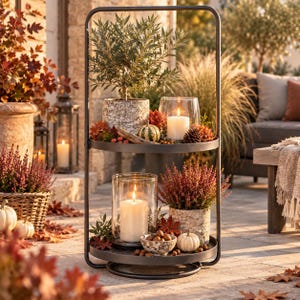 Outdoor etagere