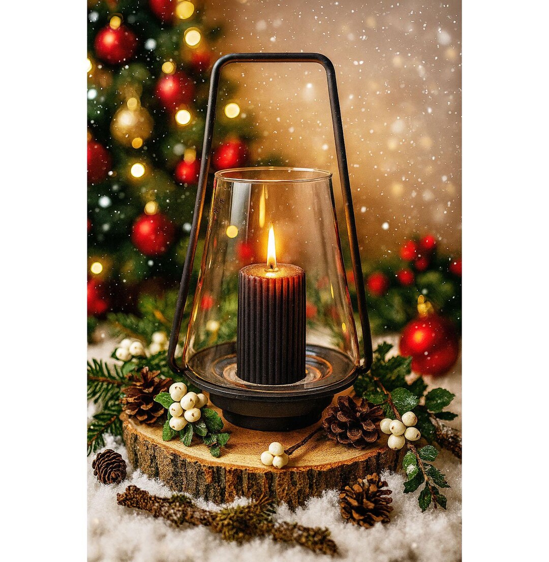 Wmg Windlicht Schwarz Metall