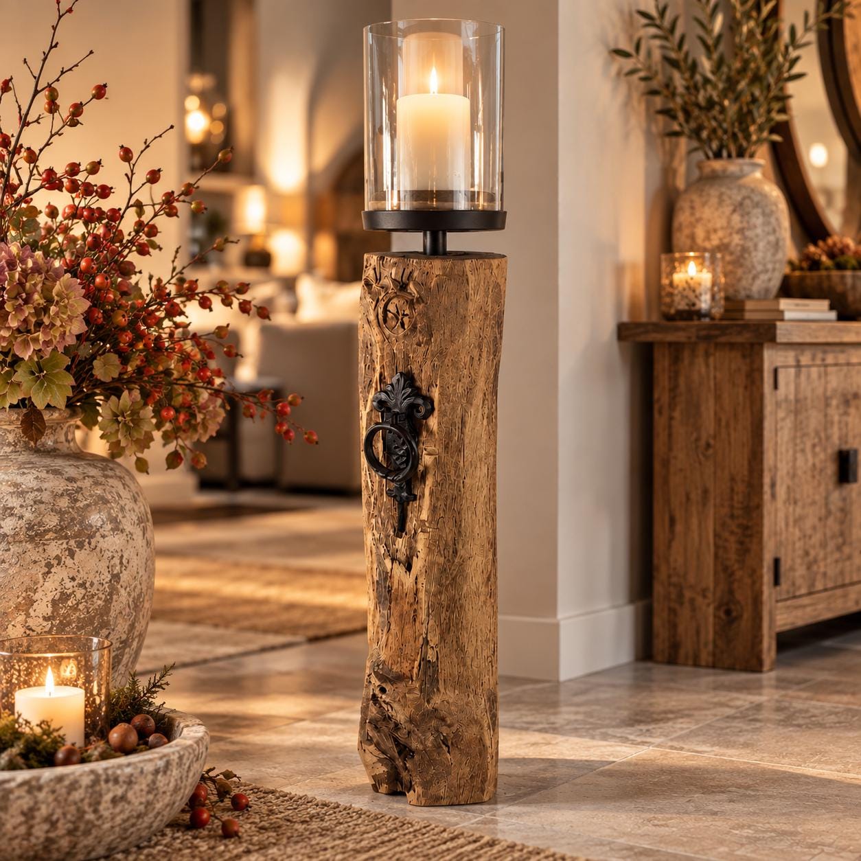 Grosse deko holz für wohnzimmer