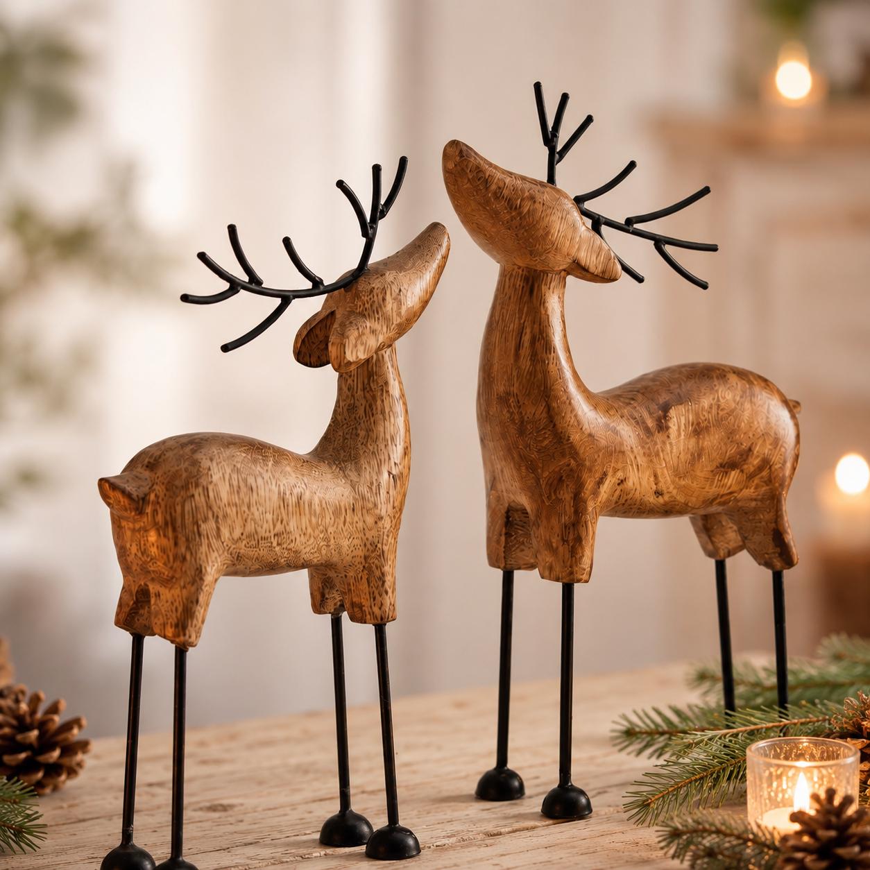 Weihnachtsdeko schwarz metall