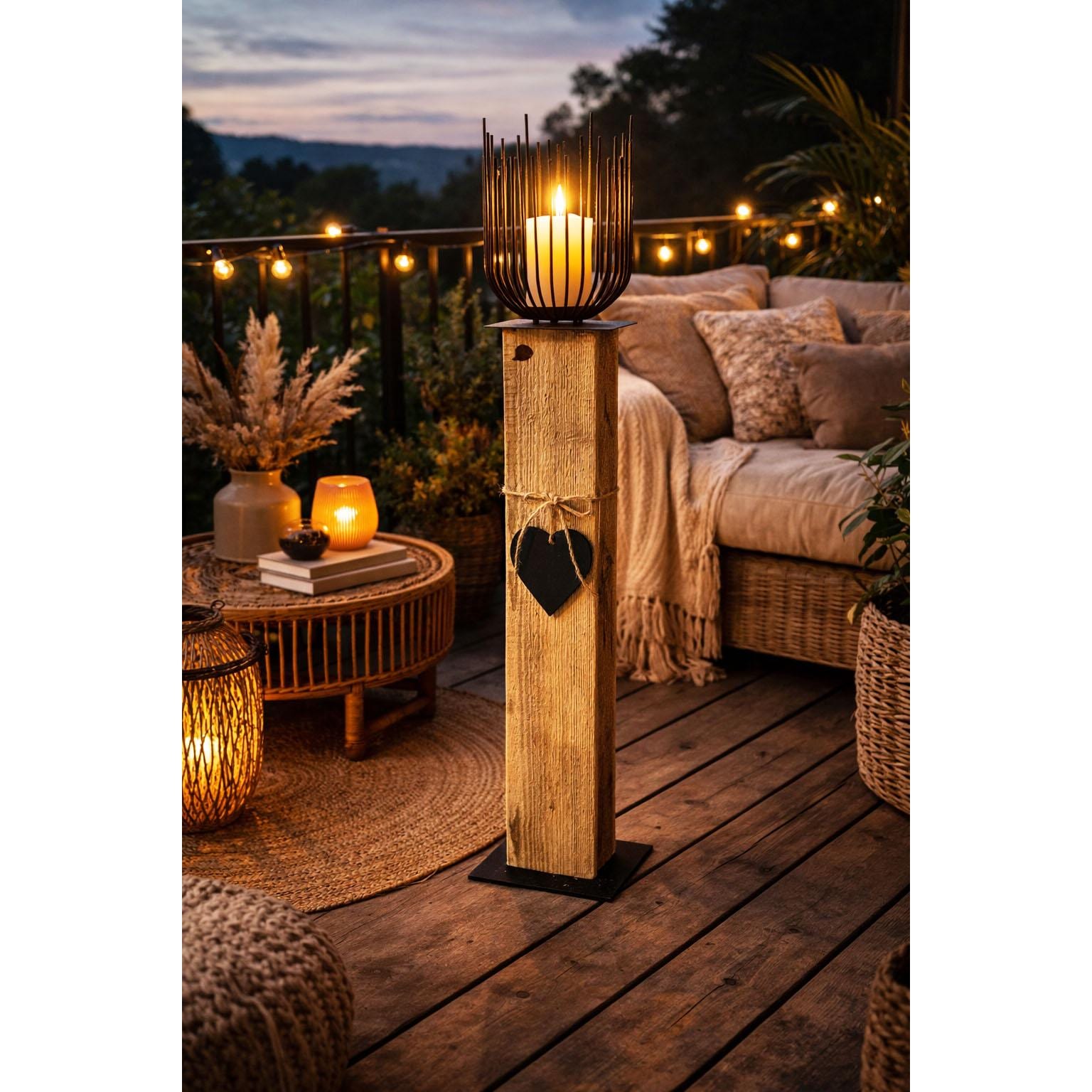 Kerzenständer gross holz