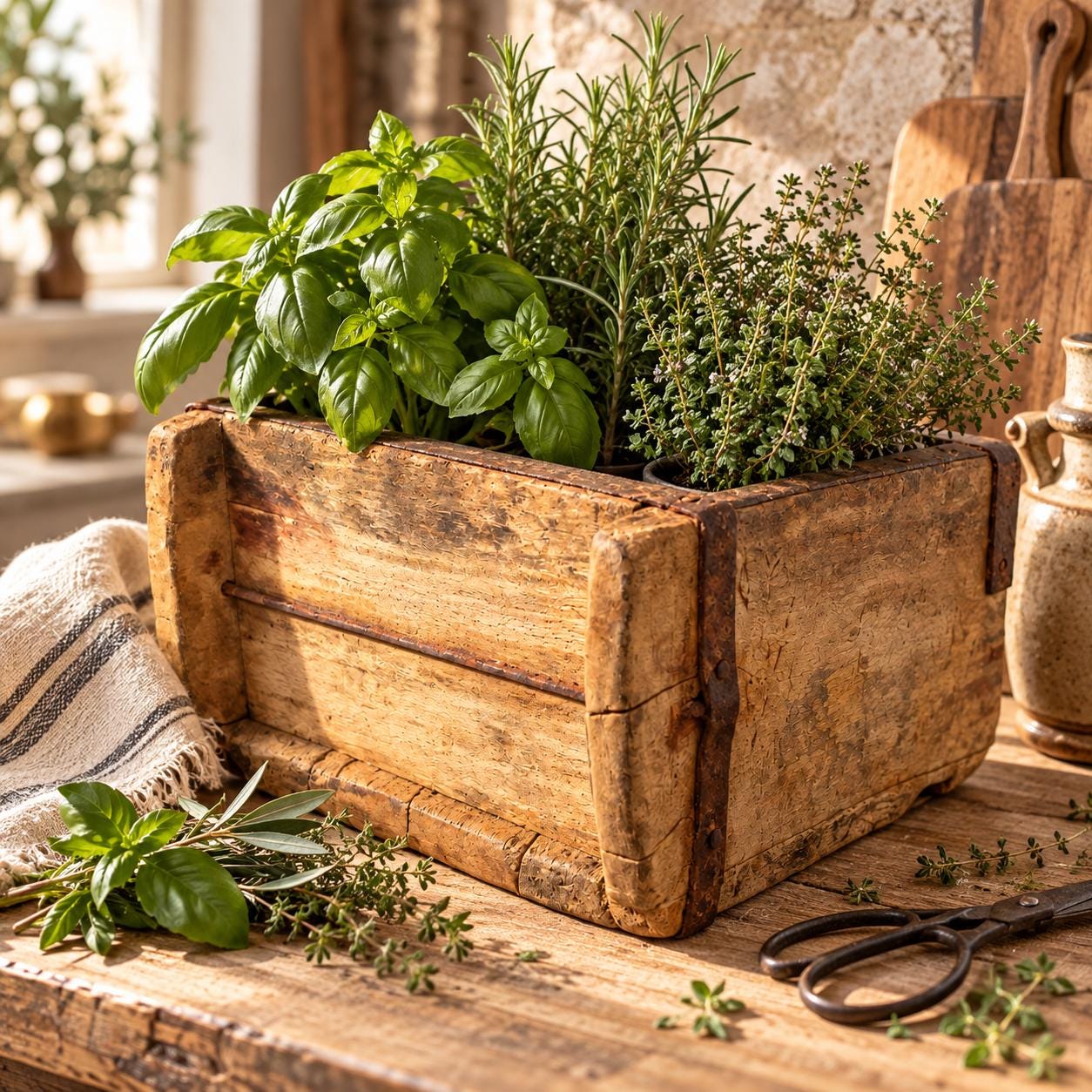 Pflanzen holzkisten