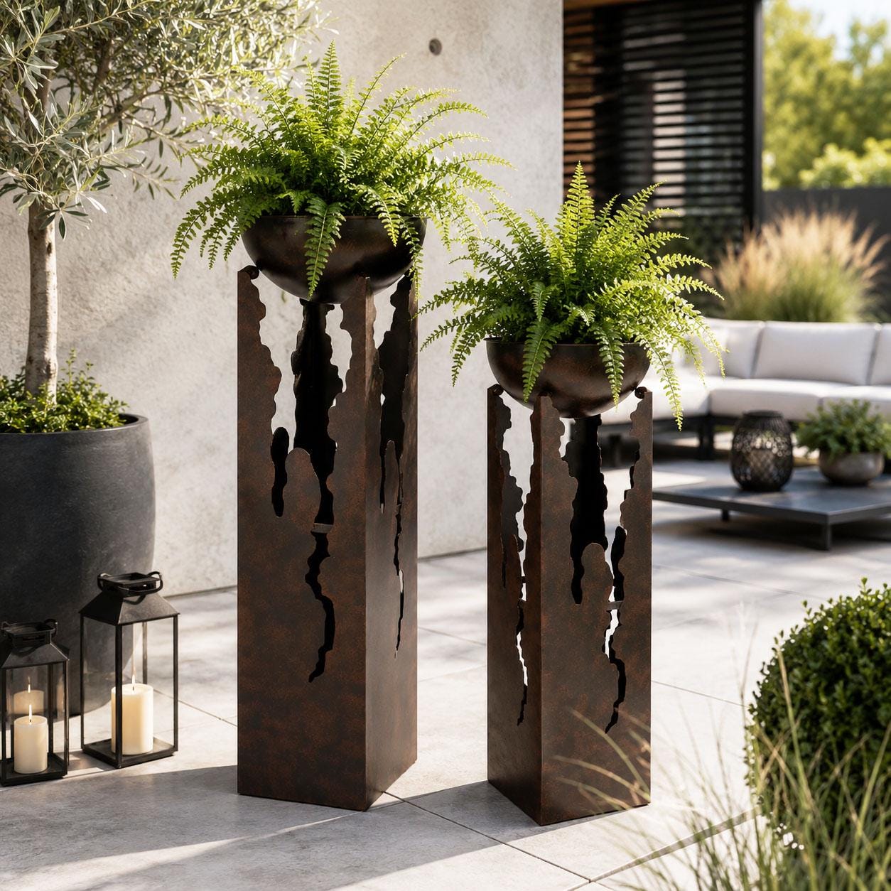 Outdoor metall deko