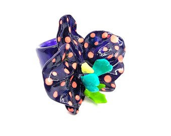 Orchid ring- 3D orchid ring- 3D ring