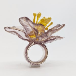 Oversize flower ring- 3D Flower ring