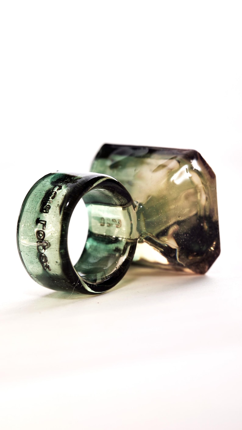 watermelon faux gem ring- 3D watermelon Ring image 2