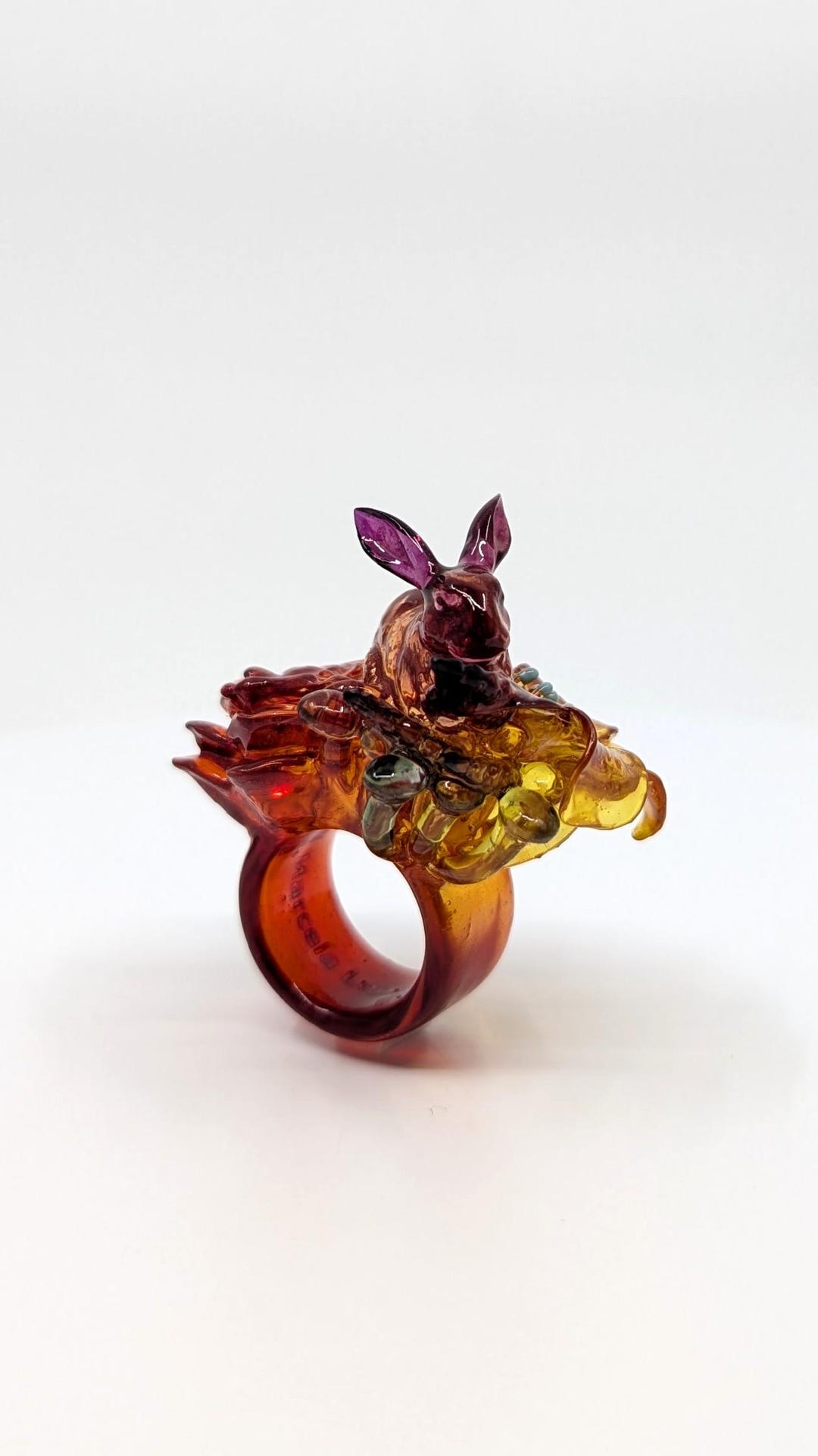Lala Garden Ring - 3D Ring - 3D Bunny Ring - Etsy