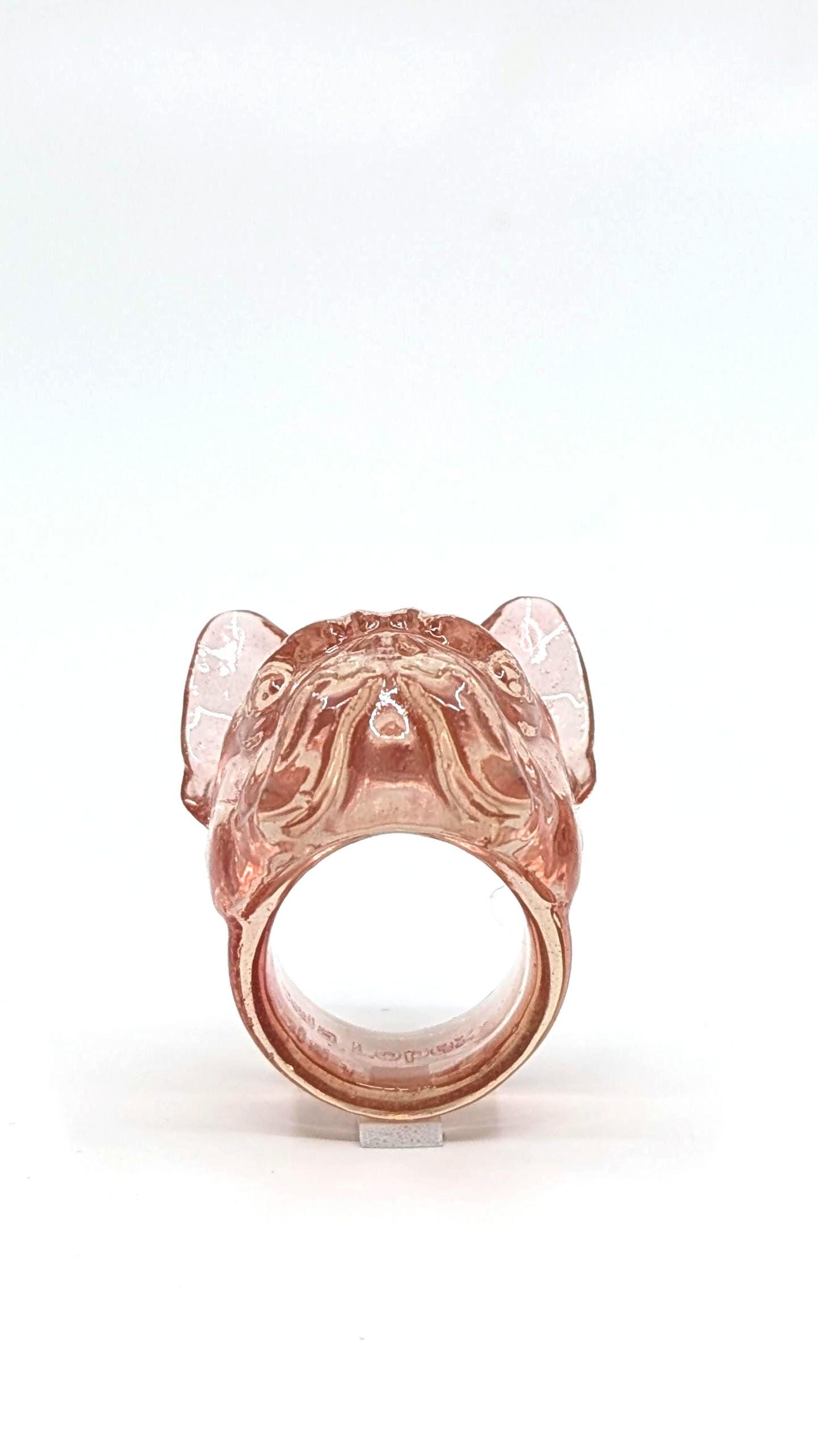 Amelia Frenchie Bull Dog Ring - 3D Frenchie Ring - Etsy