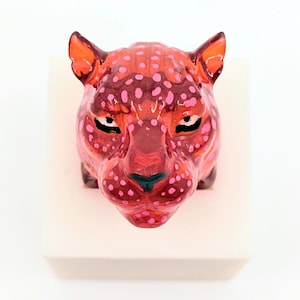 Fireball Leopard ring -3D leopard ring