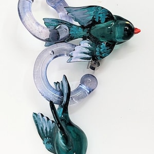 Lagoon sparrow earrings - 3D sparrow earrings