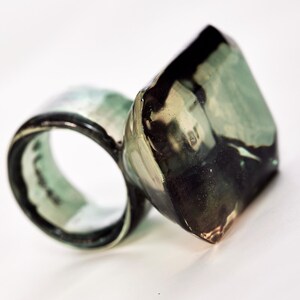 watermelon faux gem ring- 3D watermelon Ring image 3