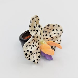 Orchid ring- 3D orchid- 3D ring- 3D orchid ring
