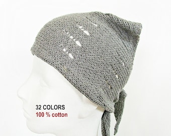Gray gardening hat Gardening work gardening gift camping hat running cap head wrap work bandana