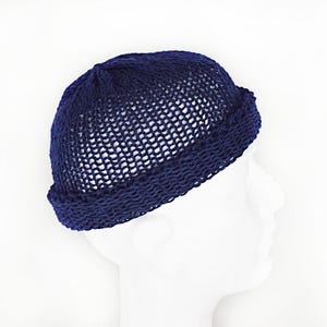 Dock hat Brimless docker cap Fisherman beanie Handmade docker hat beanie