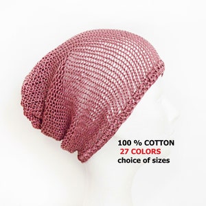Beanies summer female cooling hat thin beanie womens summer beanie cotton slouch beanie curly hair beanie