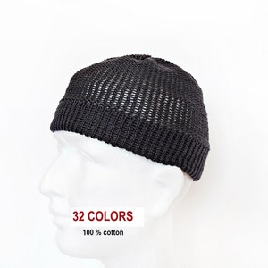 Brimless hat fisherman cap docker beanie summer skull cap skully hat cotton skully cap beanie hat for men