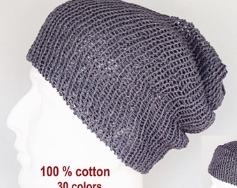 Summer beanie hat,cotton mens beanie,xxl hat cooling,summer beanie men,beanie hat for men