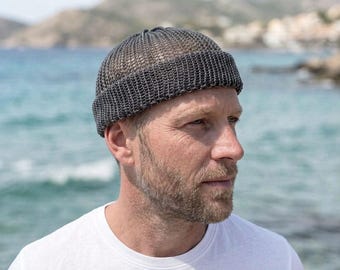 Knit Docker Short Beanie Fisherman Beanie Above Ear: Short Knit