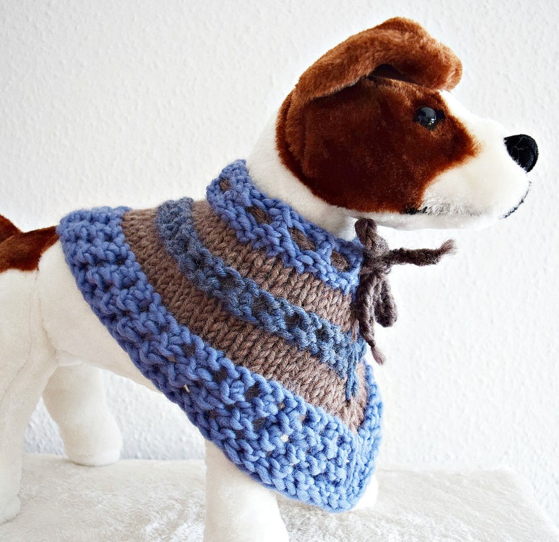 crochet dog poncho