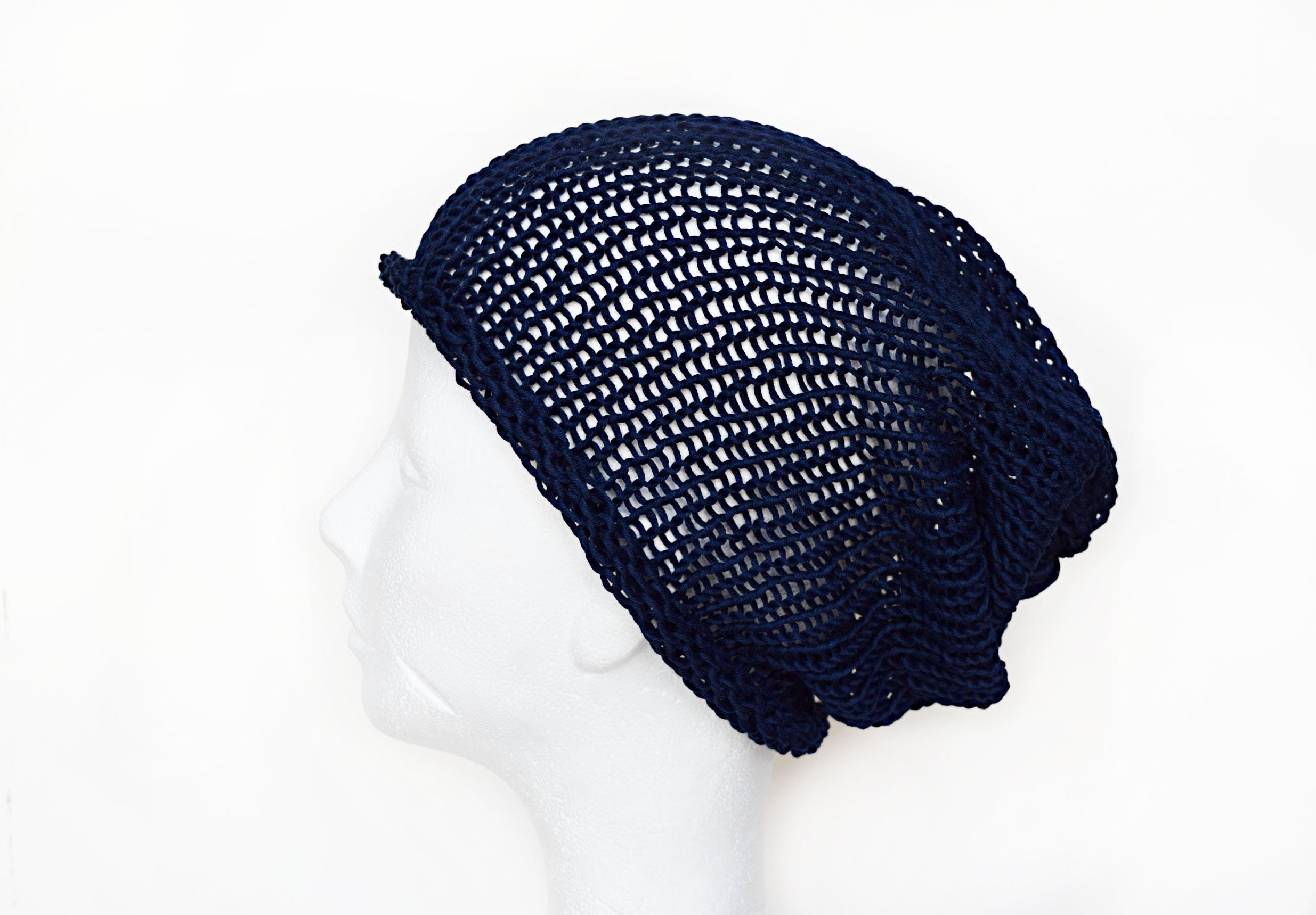 Roll up beanie rolled beaniewomens summer beaniecotton thin Etsy España