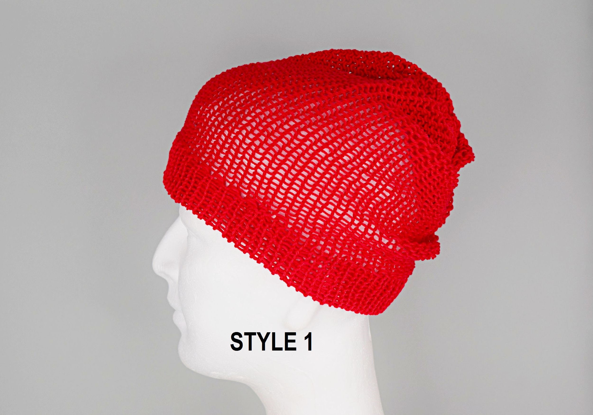 Mens red beaniemens red hat mens summer beanie summer Etsy