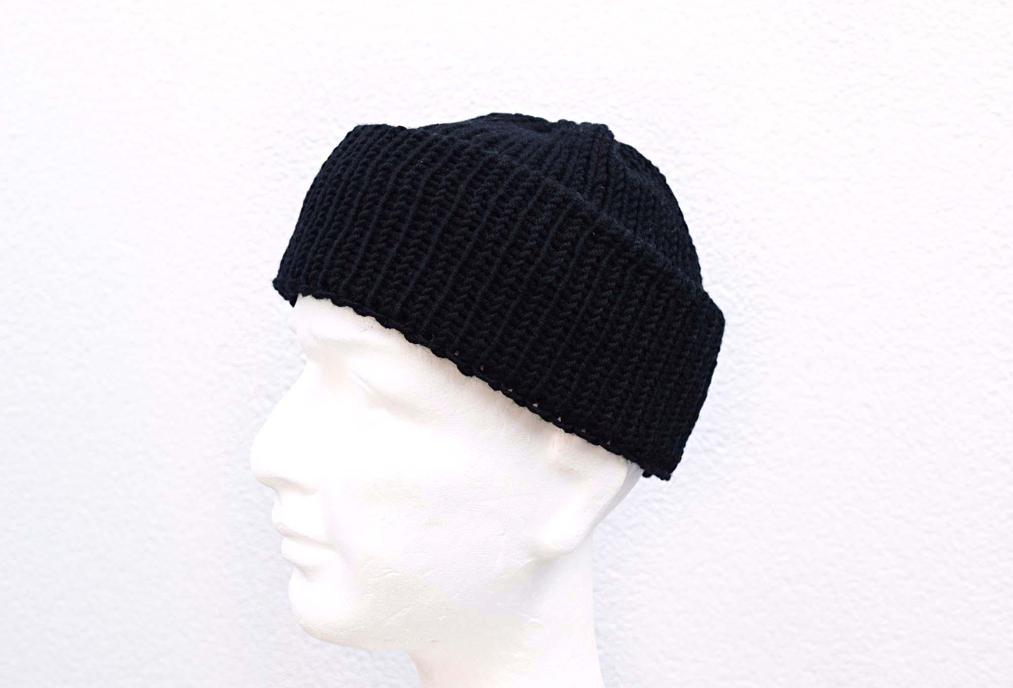 Merino Wool Fisherman Beanie Knit Skull Cap Cuffed Winter Hat Unisex Winter Knitted Fishermen Beanie Hats for Men Merino Wool  main image 4
