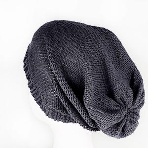 Big beanie extra long beanie slouch summer beanie cotton beanie big head beanie XXXL hat