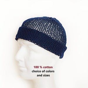 Beanies for men summer mens beanie skull caps for men fishermans beanie cotton docker cap sun hat large head