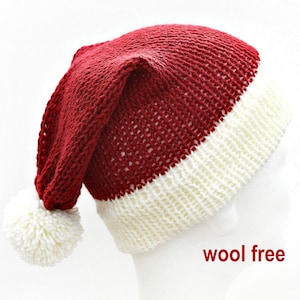 Santa hat Christmas hat Knit Santa hat Santa Claus hat Santa Claus costume holiday hats photography props extra large santa hat