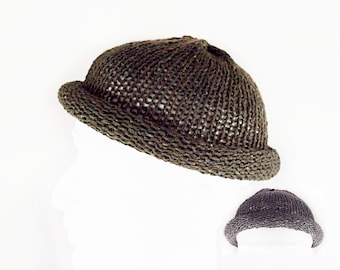 Fisherman beanie roll rolled brim hat beanie hat for men knit trawler cap brimless hat for men roll cap roll up brim hat