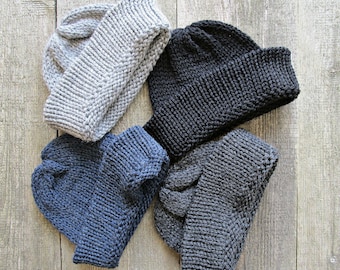 Fisherman beanie mens knit hat fishermans beanie woll mens hat fisherman hat wool big head hat beanie hat for men