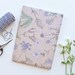 Set Wrapping paper Meadow flowers July // 4 sheets different coloured flowers