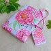 set gift wrapping paper & tags peonies / 3 x