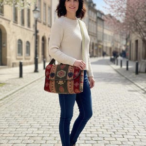Armenian print shoulder bag Small shoulder bag with logo print | MANGO Armenia main image 3