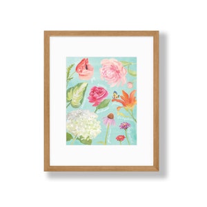 May include: A watercolor painting of various flowers with words written on the petals. The words include "love", "joy", "peace", "patience", "kindness", "goodness", "faithfulness", "gentleness", "self-control".