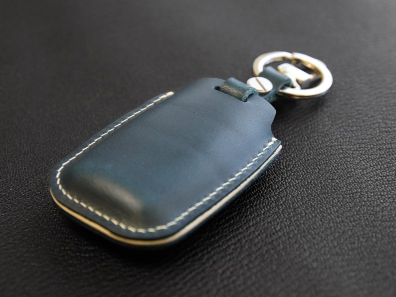 Kia Series Car Key Cover Italian Veg Tanned Leather Kia Etsy