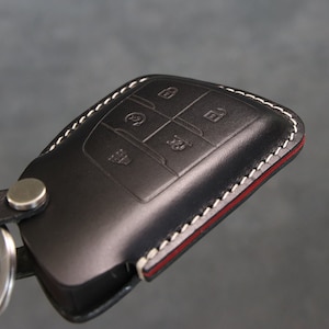 Chevrolet GMC [04-5B] Series Key Fob Case - 5 Buttons - Tahoe Suburban Yukon Silverado 1500 Sierra - Handcrafted in USA