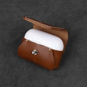 Leather Case for Airpods Pro Leather case - Apple Airpods Pro cover - Handcrafted in USA - Italian Veg-Tanned Leather