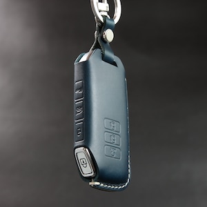Kia Series [03] Leather Key Fob Cover - EV6 Sportage - Leather Car Key Accessories - Handcrafted in USA